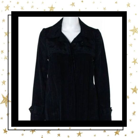 12th Street by Cynthia Vincent Black Coat 6 - Picture 1 of 8